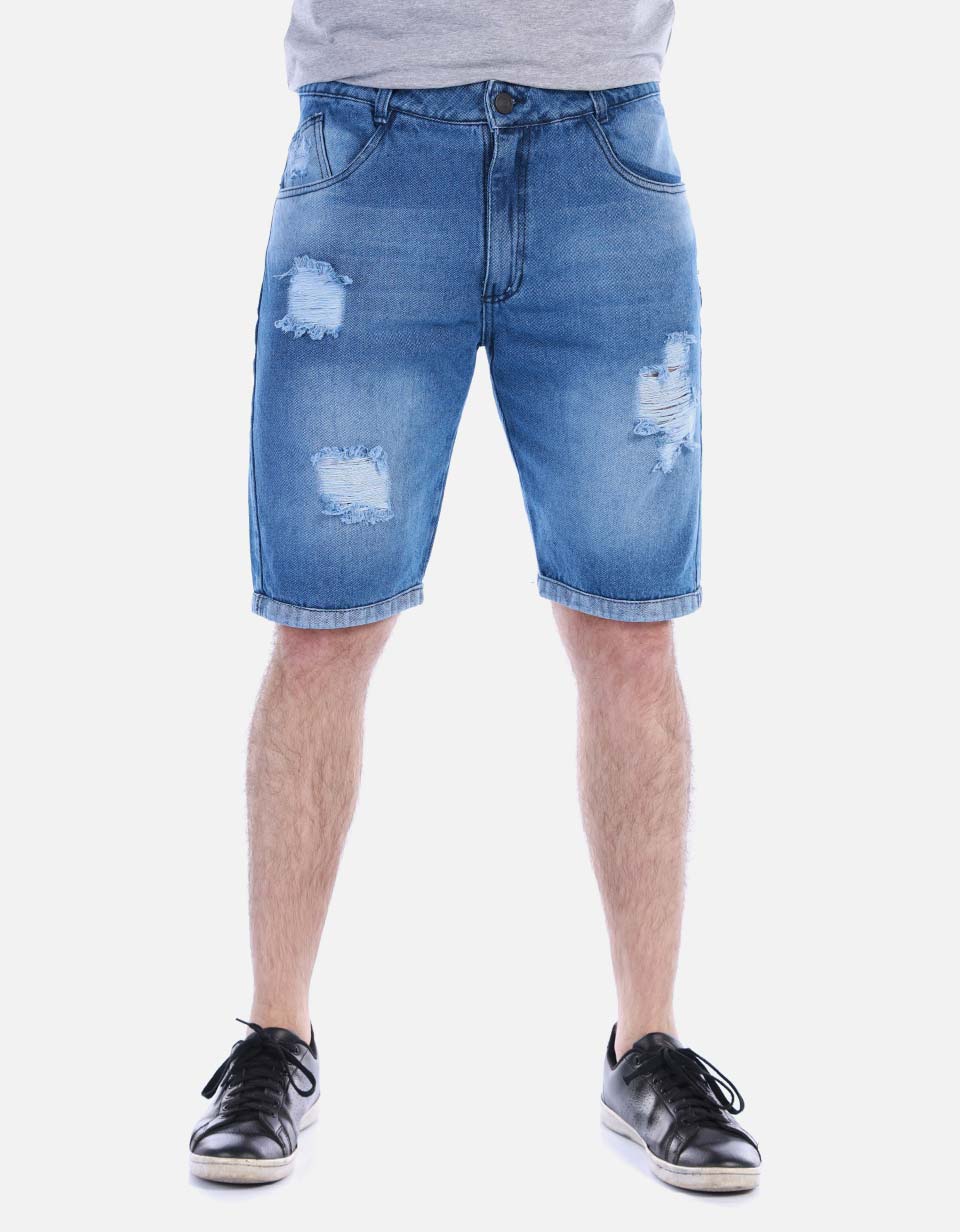 Bermuda en jean para hombre