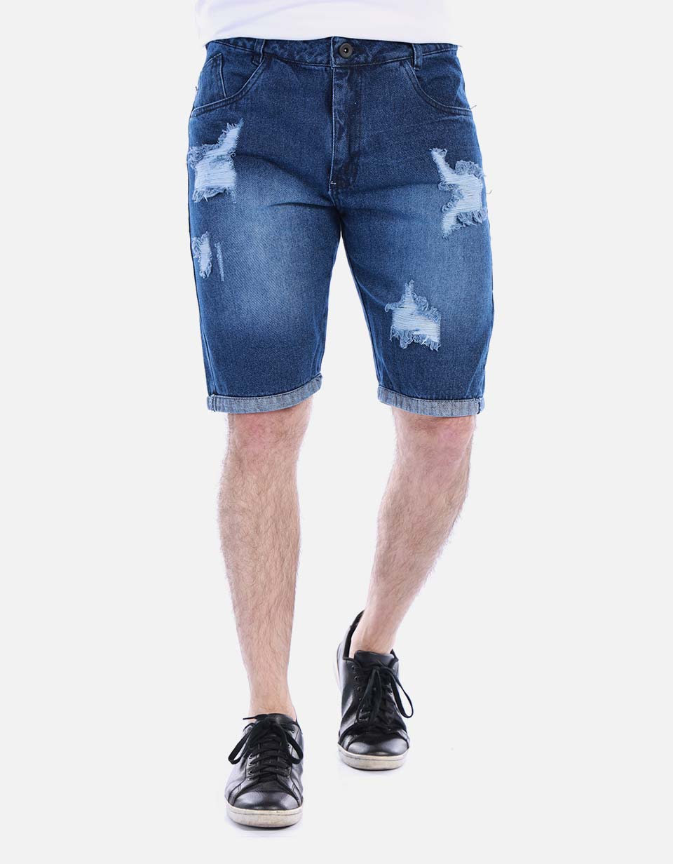 Bermuda en jean para hombre
