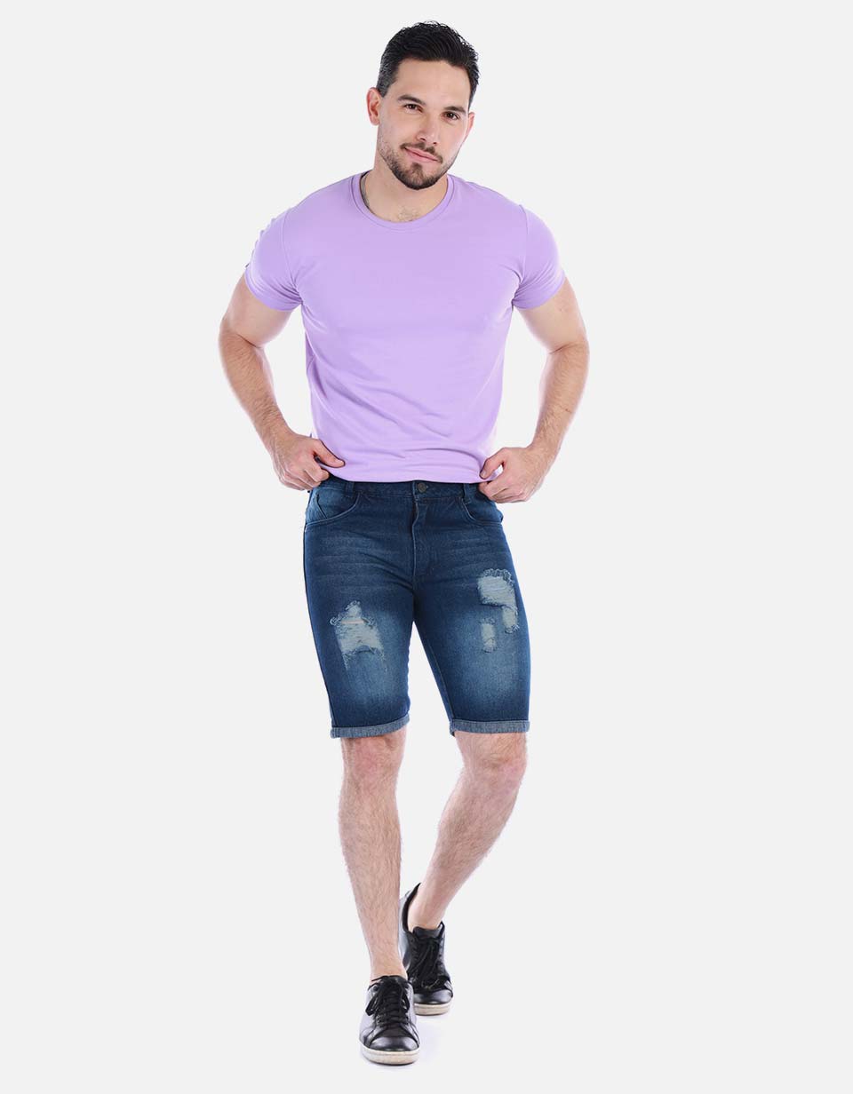 Bermuda en jean para hombre
