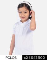 Pack X2 Camiseta Polo Colegial