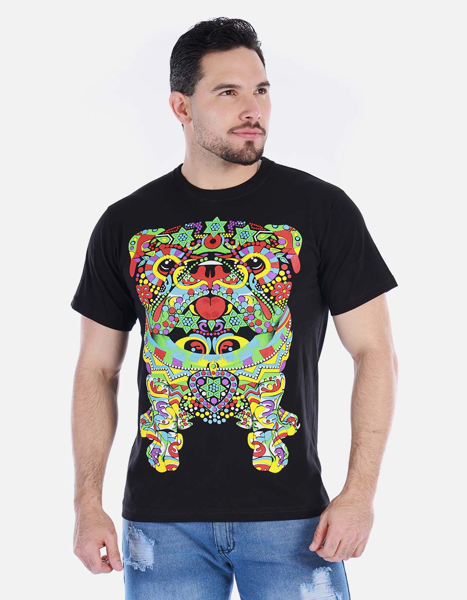 Camiseta para hombre - Brilla con luz UV