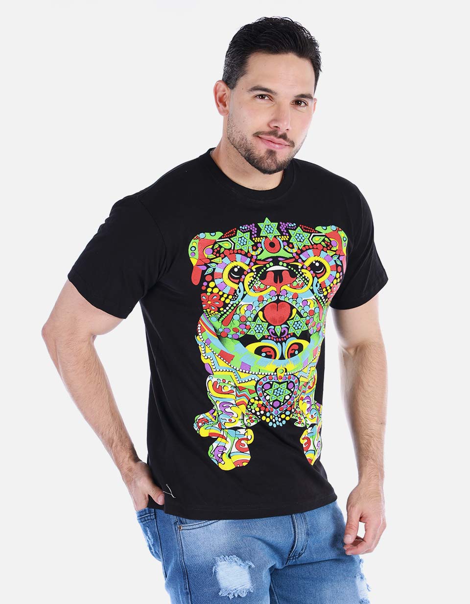 Camiseta para hombre - Brilla con luz UV