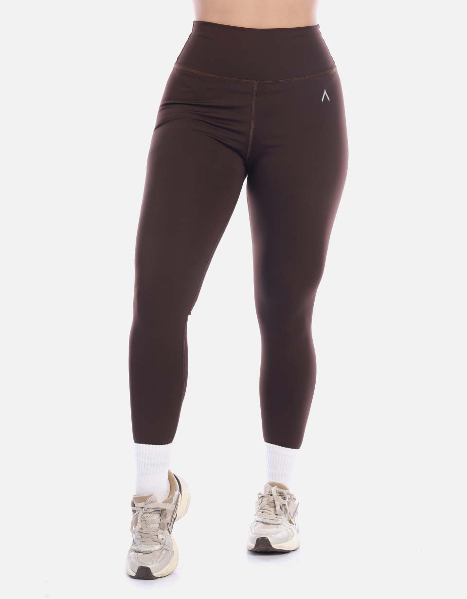 Legging Deportivo Mujer Cintura Alta Café