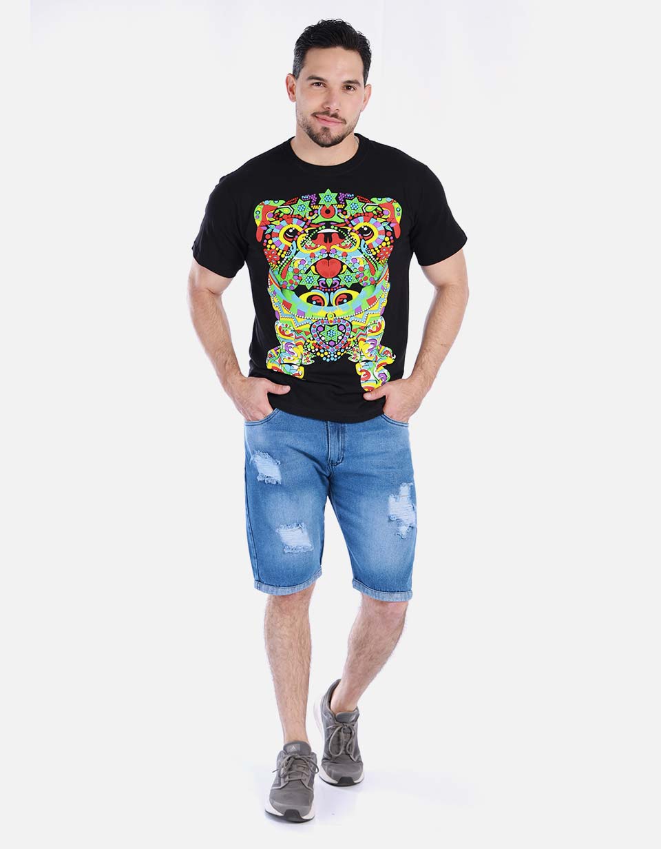 Camiseta para hombre - Brilla con luz UV
