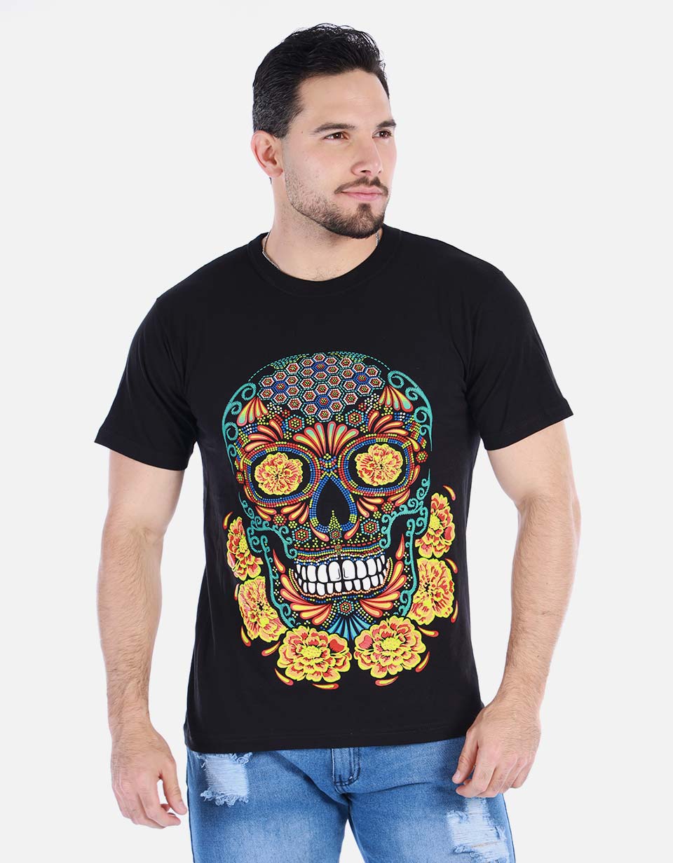 Camiseta para hombre - Brilla con luz UV