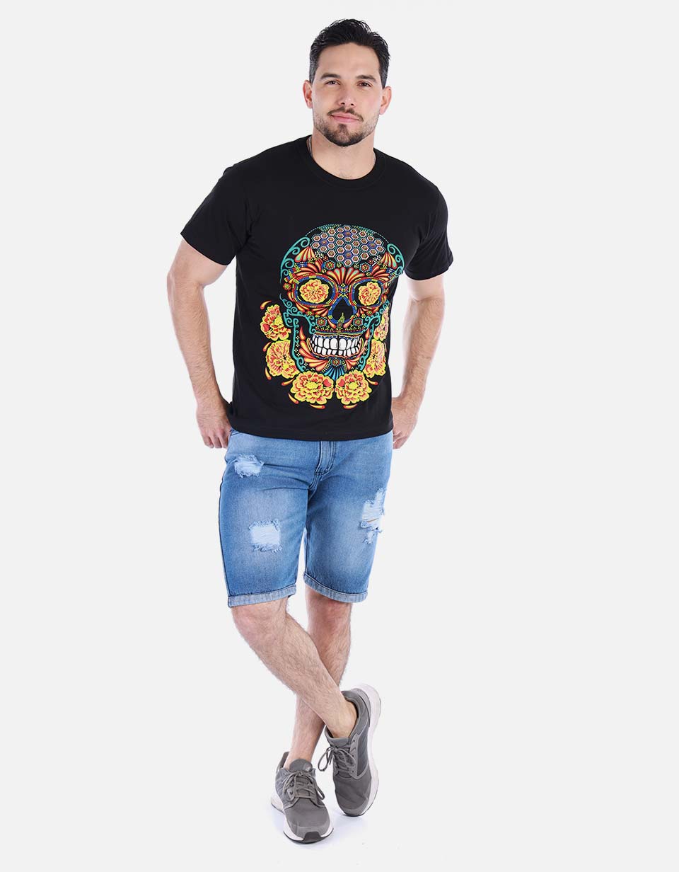 Camiseta para hombre - Brilla con luz UV