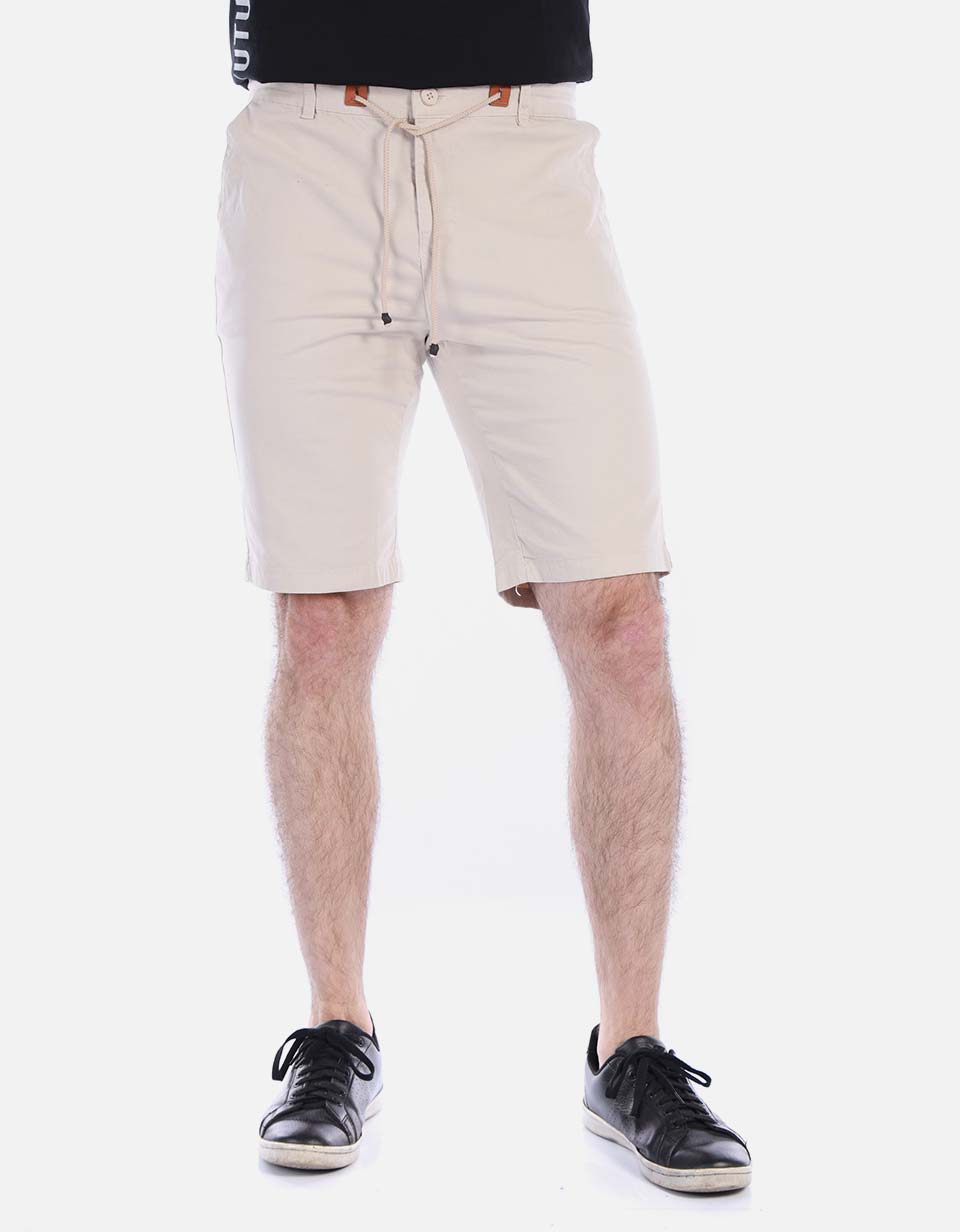 Bermuda en drill para hombre