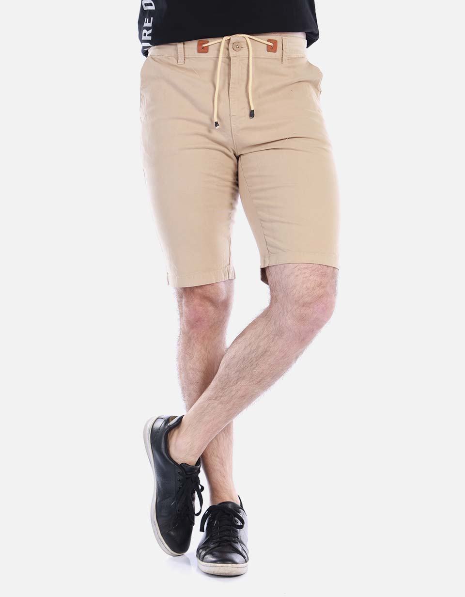 Bermuda en drill para hombre