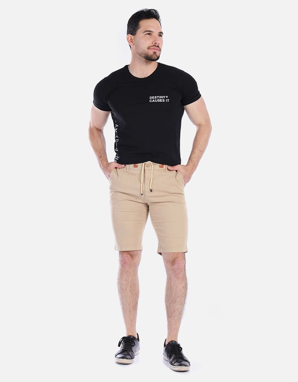 Bermuda en drill para hombre