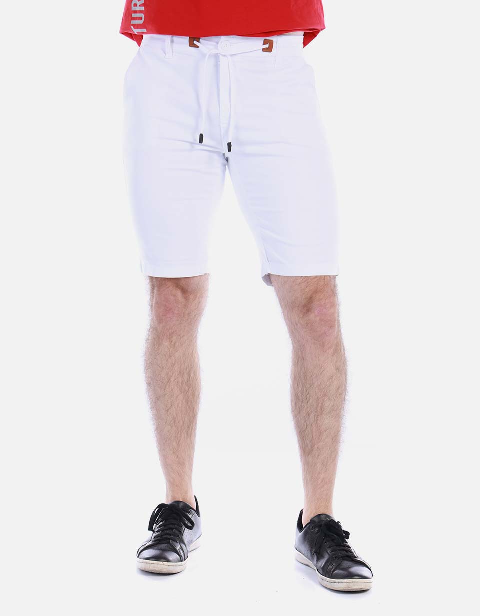 Bermuda en drill para hombre