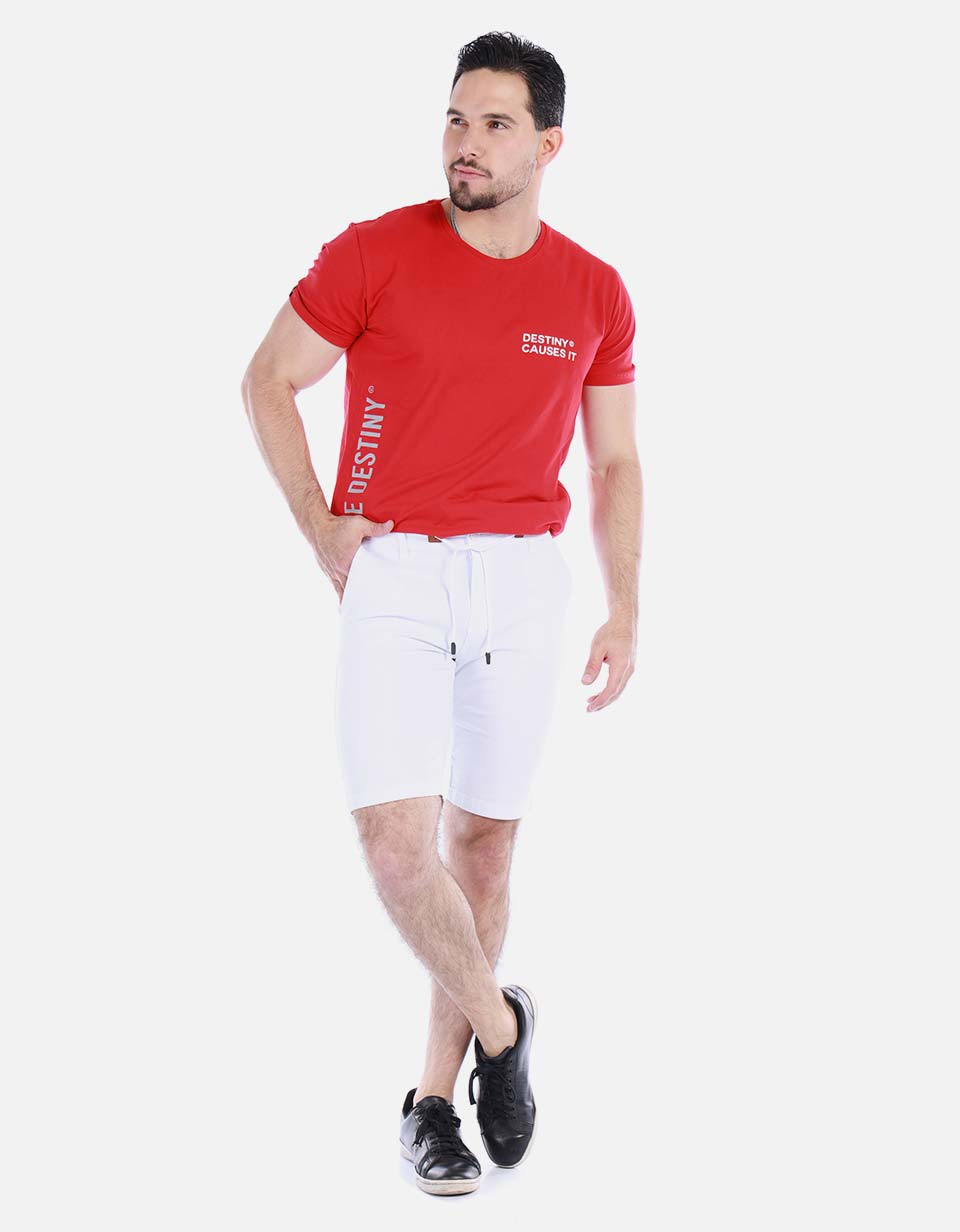 Bermuda en drill para hombre