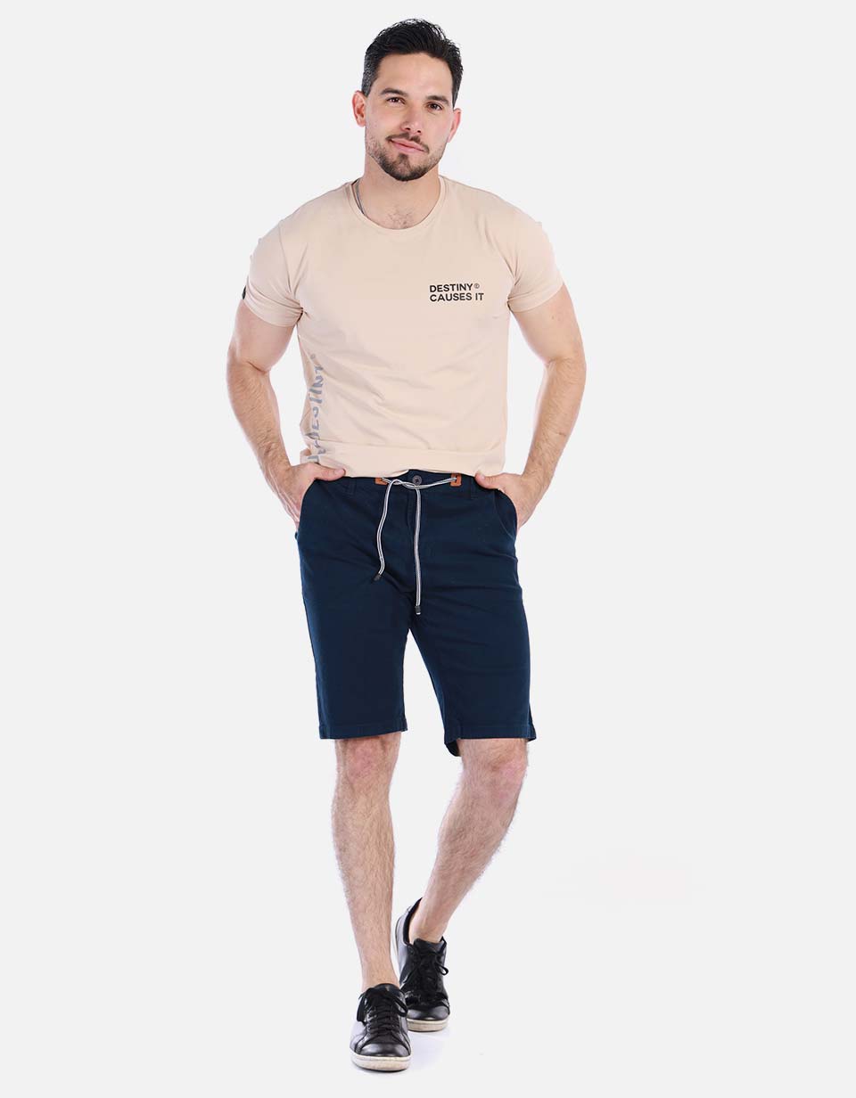 Bermuda en drill para hombre