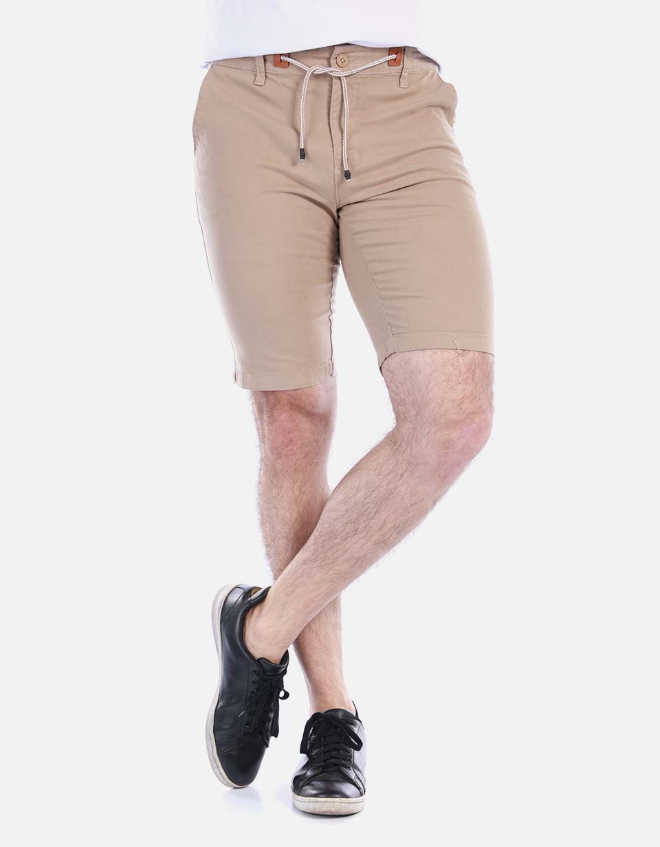 Bermuda en drill para hombre