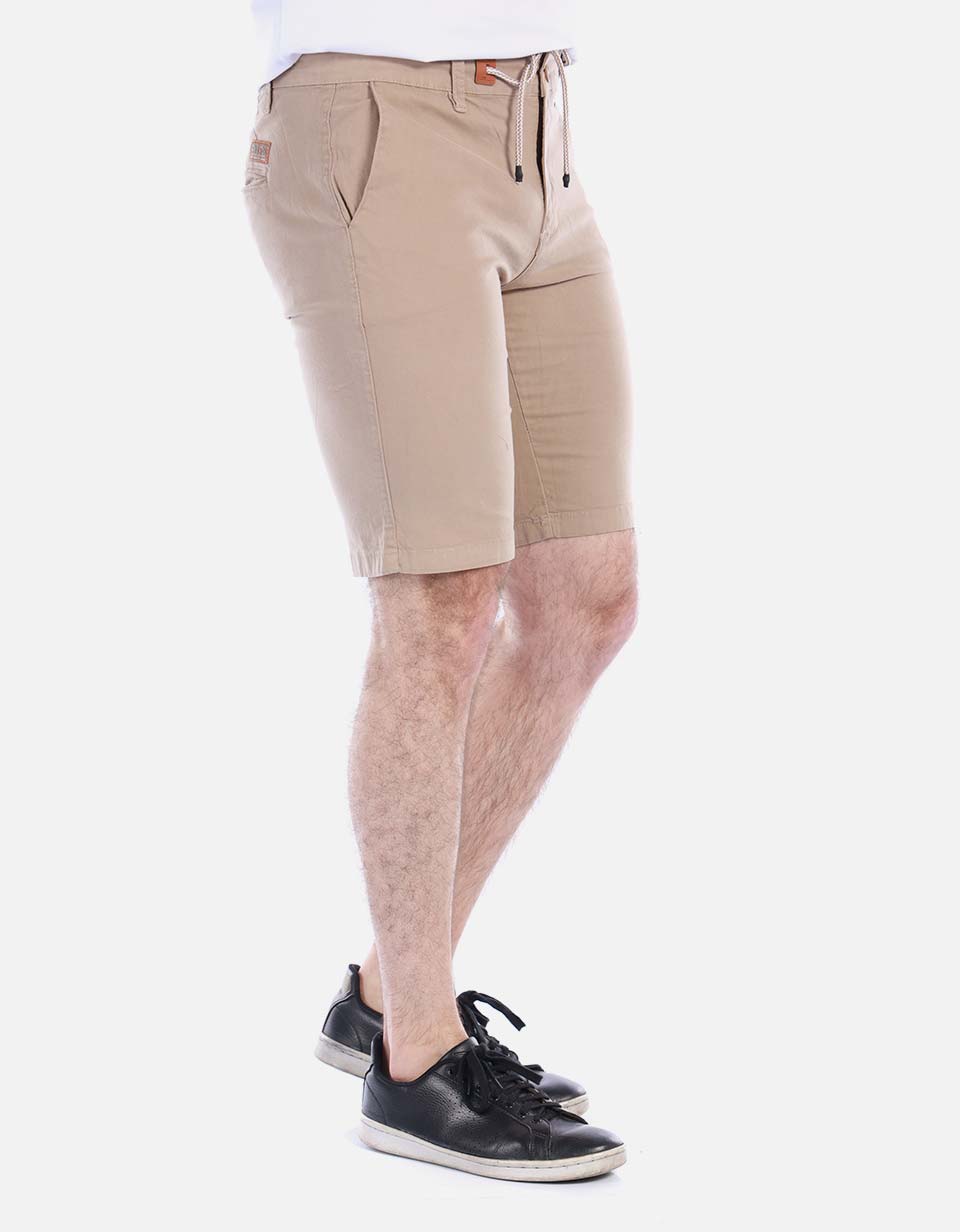 Bermuda en drill para hombre