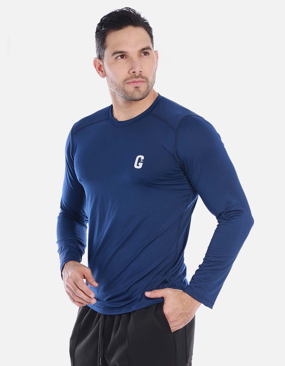 Camiseta Manga Larga Deportiva Hombre