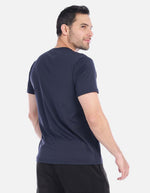 Camiseta Básica Hombre Azul