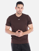 Camiseta Básica Hombre Café