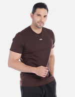 Camiseta Básica Hombre Café