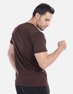 Camiseta Básica Hombre Café