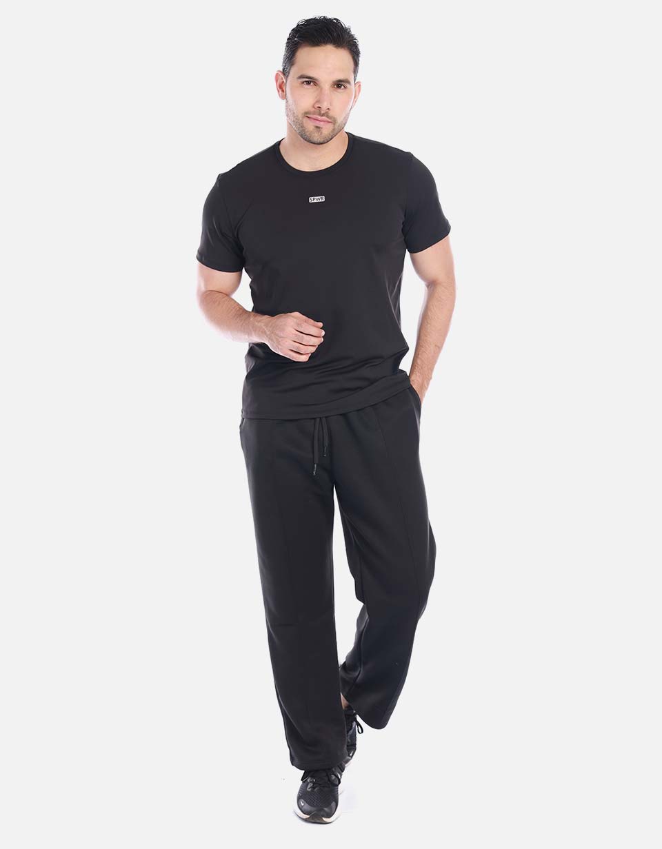 Camiseta Básica Hombre Negra