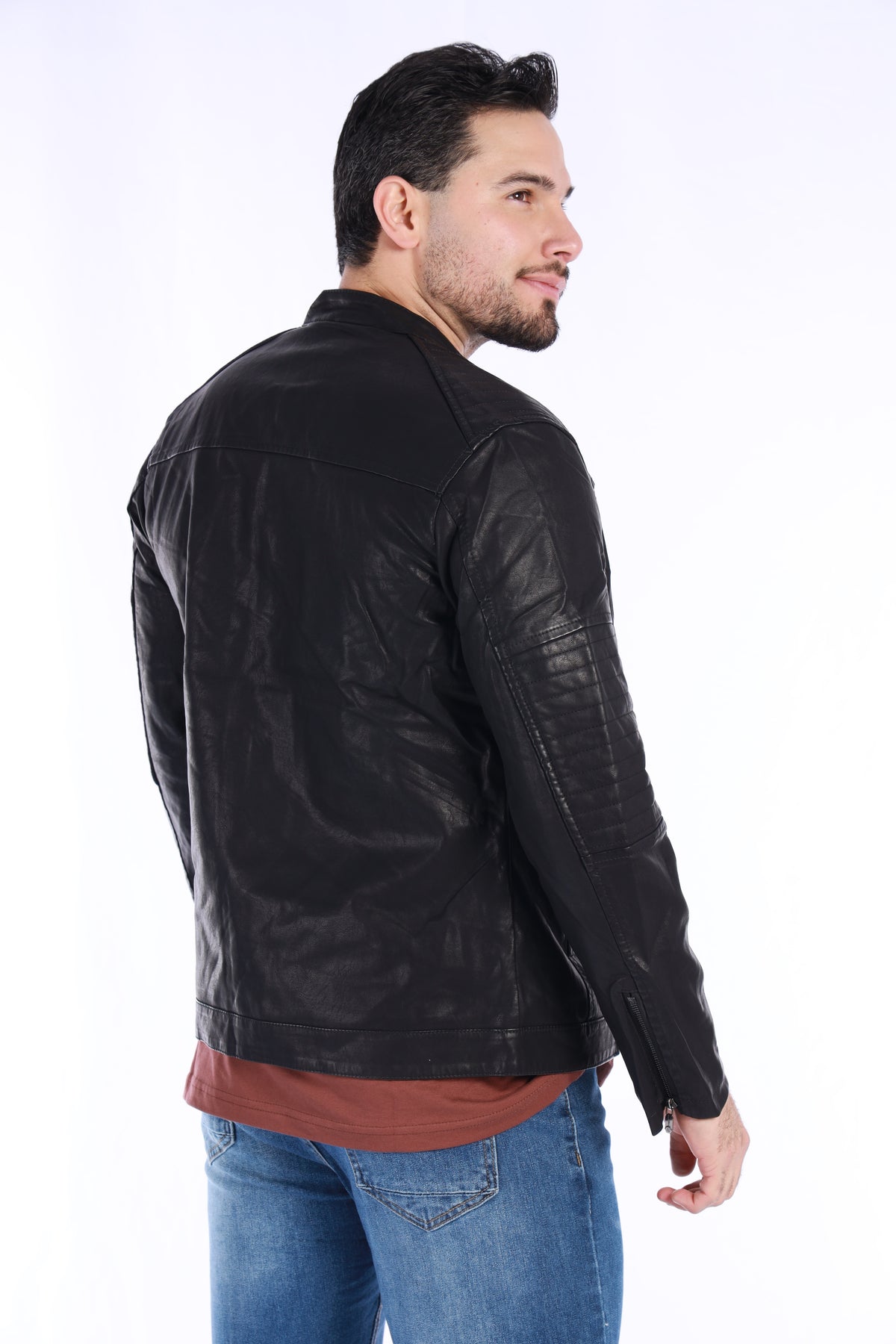 Chaqueta en cuero para hombre