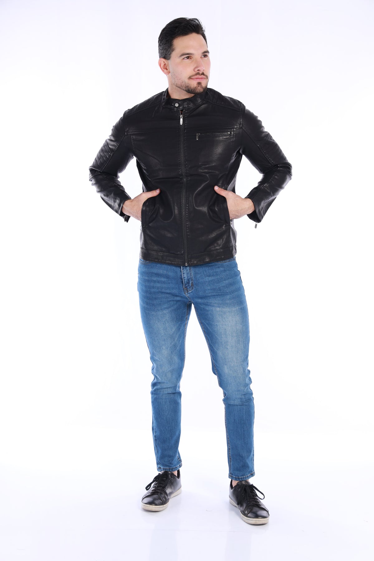 Chaqueta en cuero para hombre