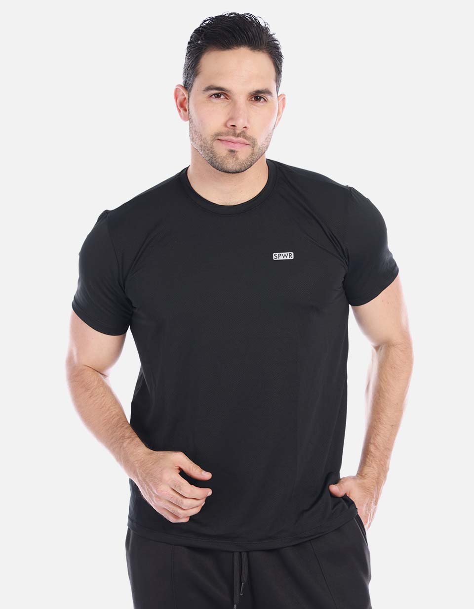 Camiseta Deportiva Tipo Malla Hombre