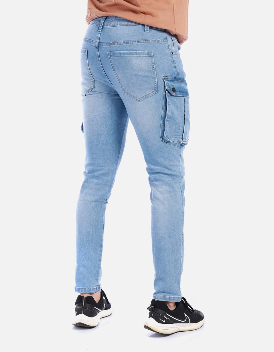 Jean cargo para hombre regular fit