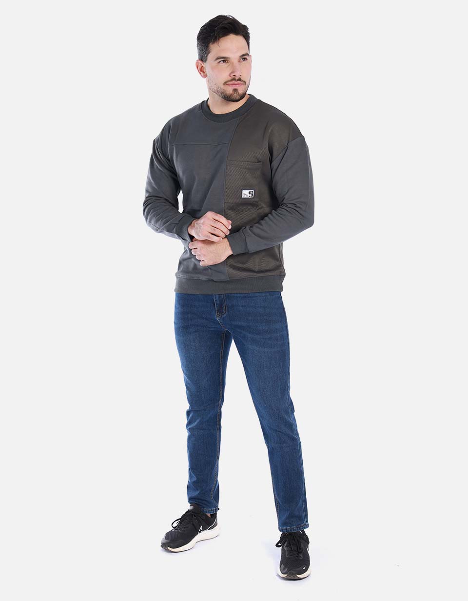 Buzo para hombre bicolor