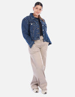 Chaqueta Denim Diosa con Taches