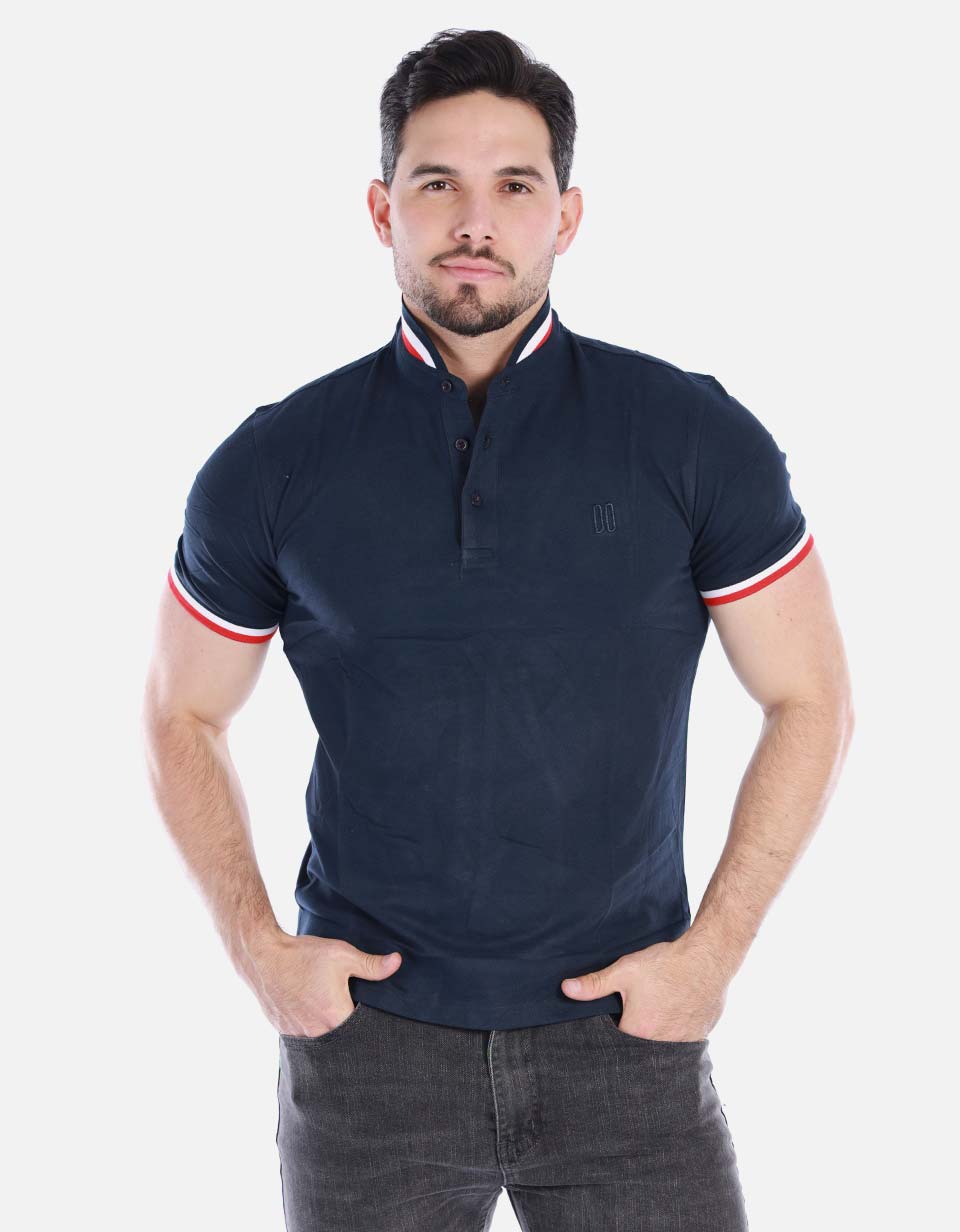 Camisa unicolor cuello piloto