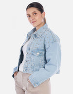 Chaqueta Denim Diosa con Taches