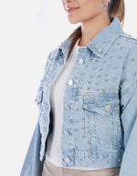 Chaqueta Denim Diosa con Taches
