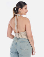 Chaleco Sastrero Halter de Lino