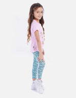 Conjunto De Leggins Y Camiseta Para Niña Para Niña