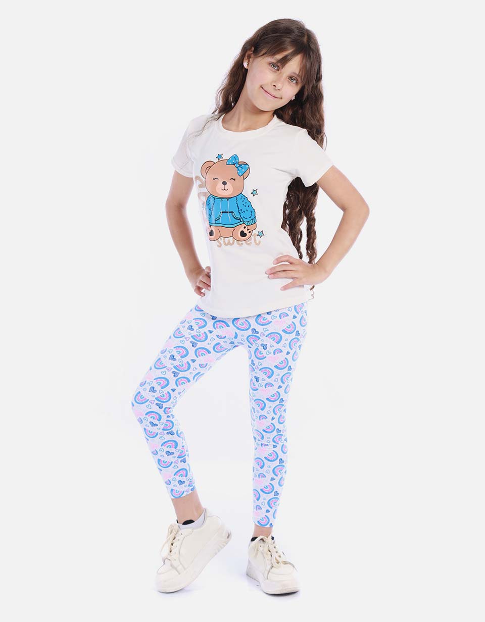 Conjunto De Leggins Y Camiseta Para Niña Para Niña