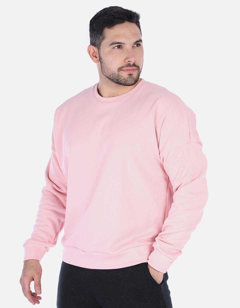 Hoodie unicolor de estampado trasero