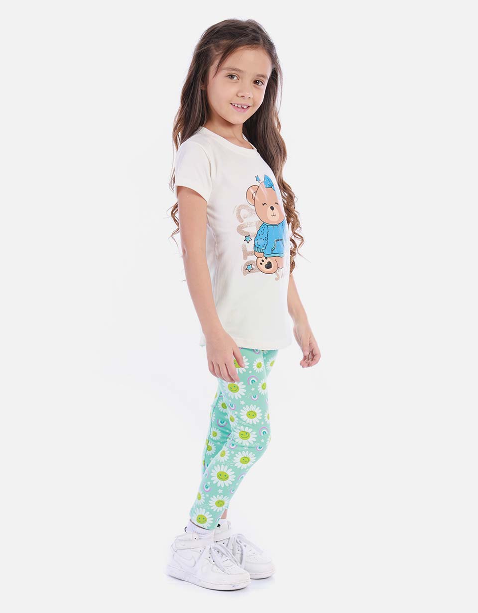 Conjunto De Leggins Y Camiseta Para Niña Para Niña
