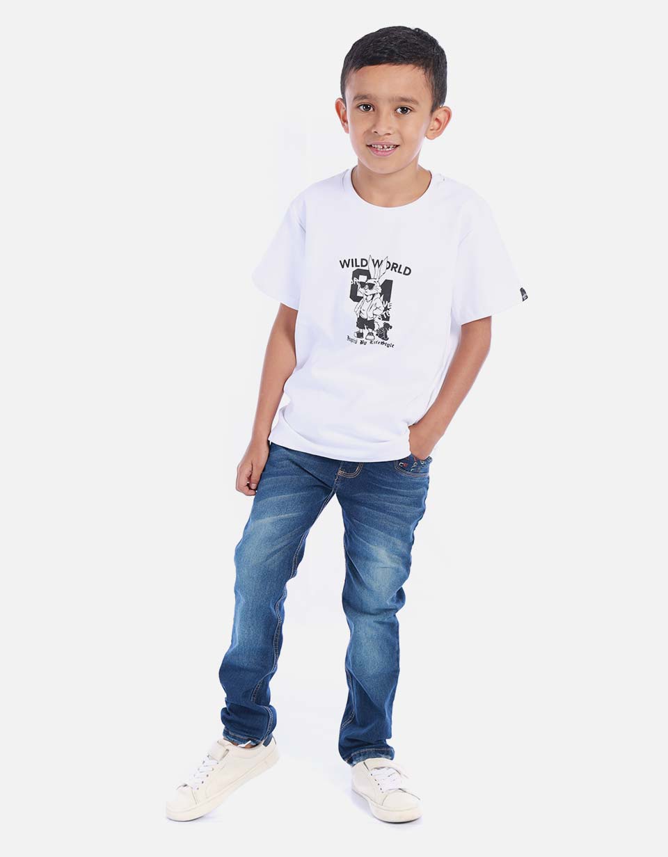 Camiseta para niño estampado Sonic