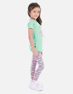 Conjunto De Leggins Y Camiseta Para Niña Para Niña