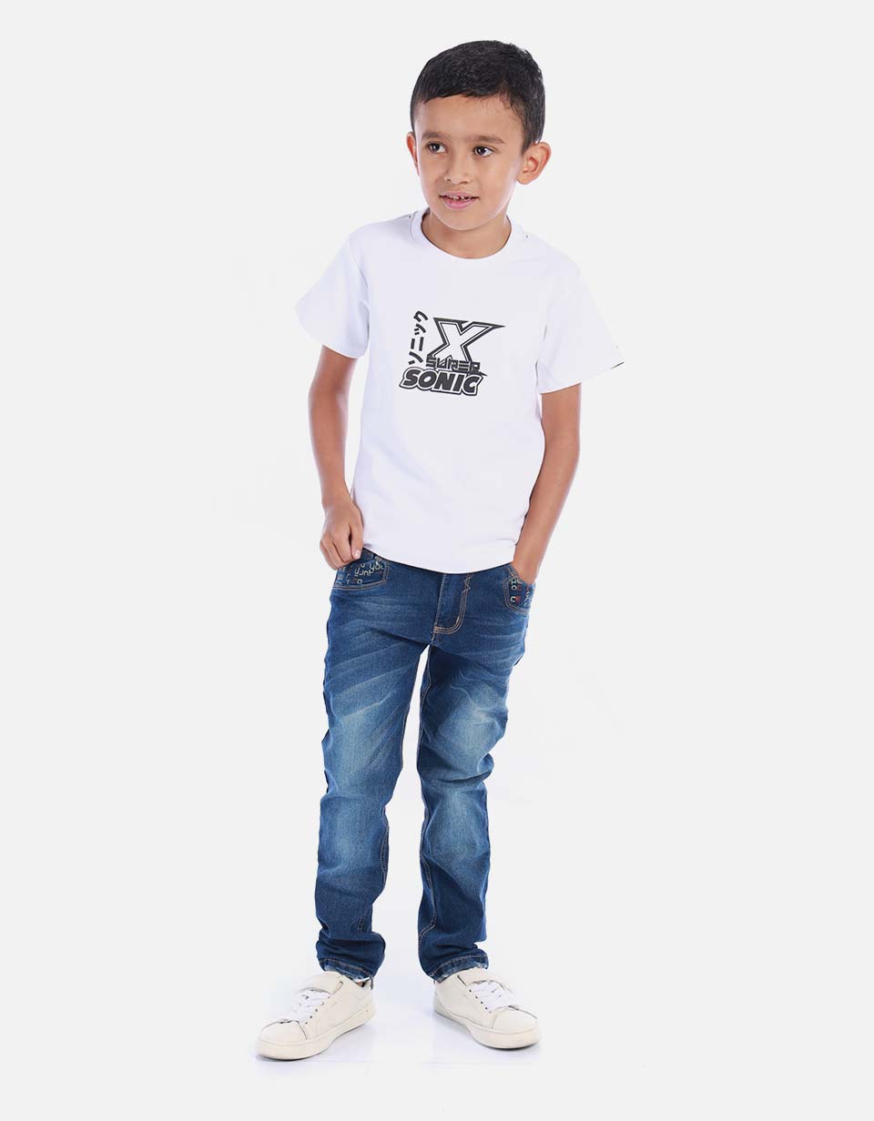 Camiseta para niño estampada conejo
