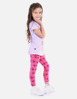 Conjunto De Leggins Y Camiseta Para Niña Para Niña