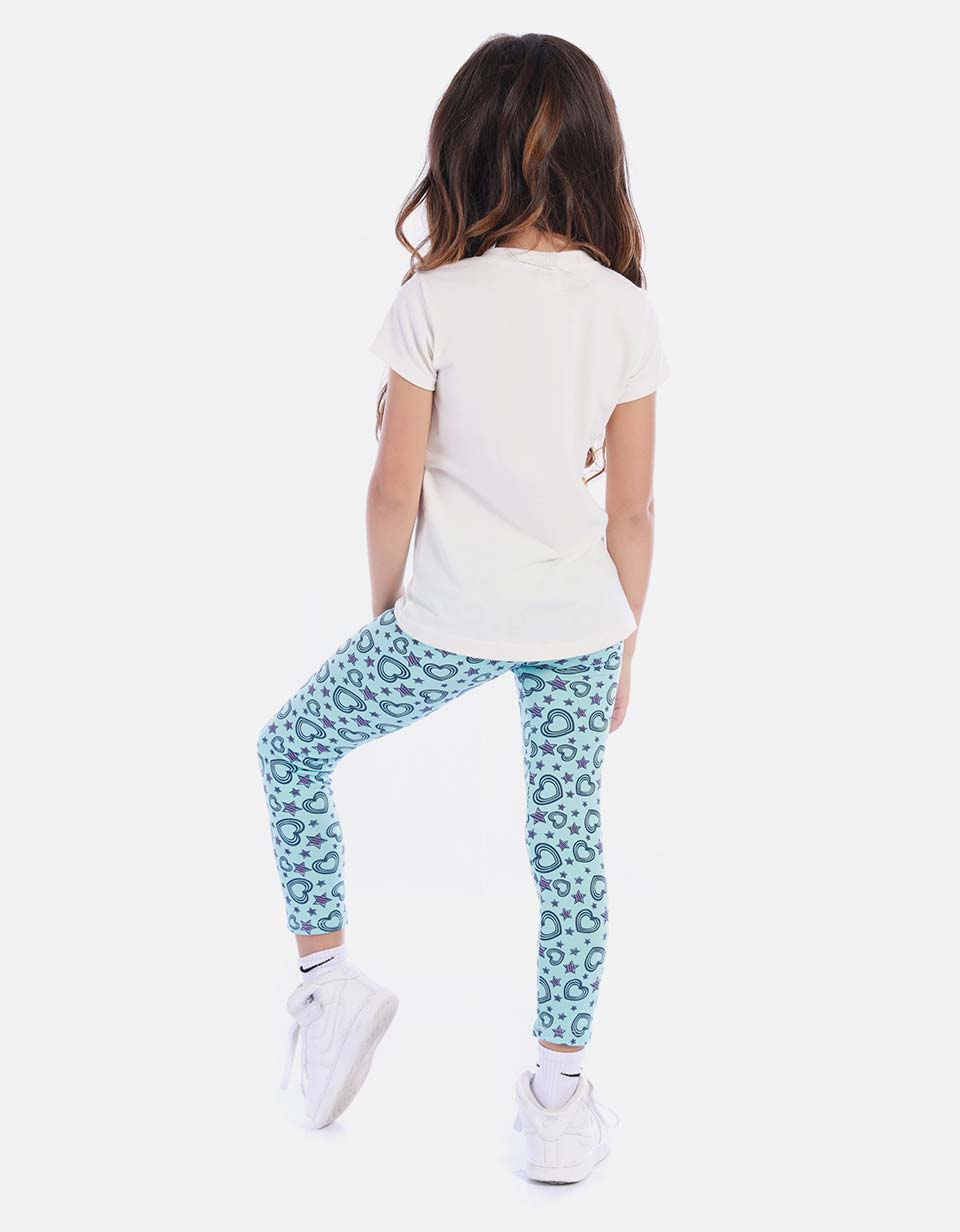 Conjunto De Leggins Y Camiseta Para Niña Para Niña