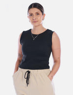 Blusa Crop Sin Mangas para Mujer