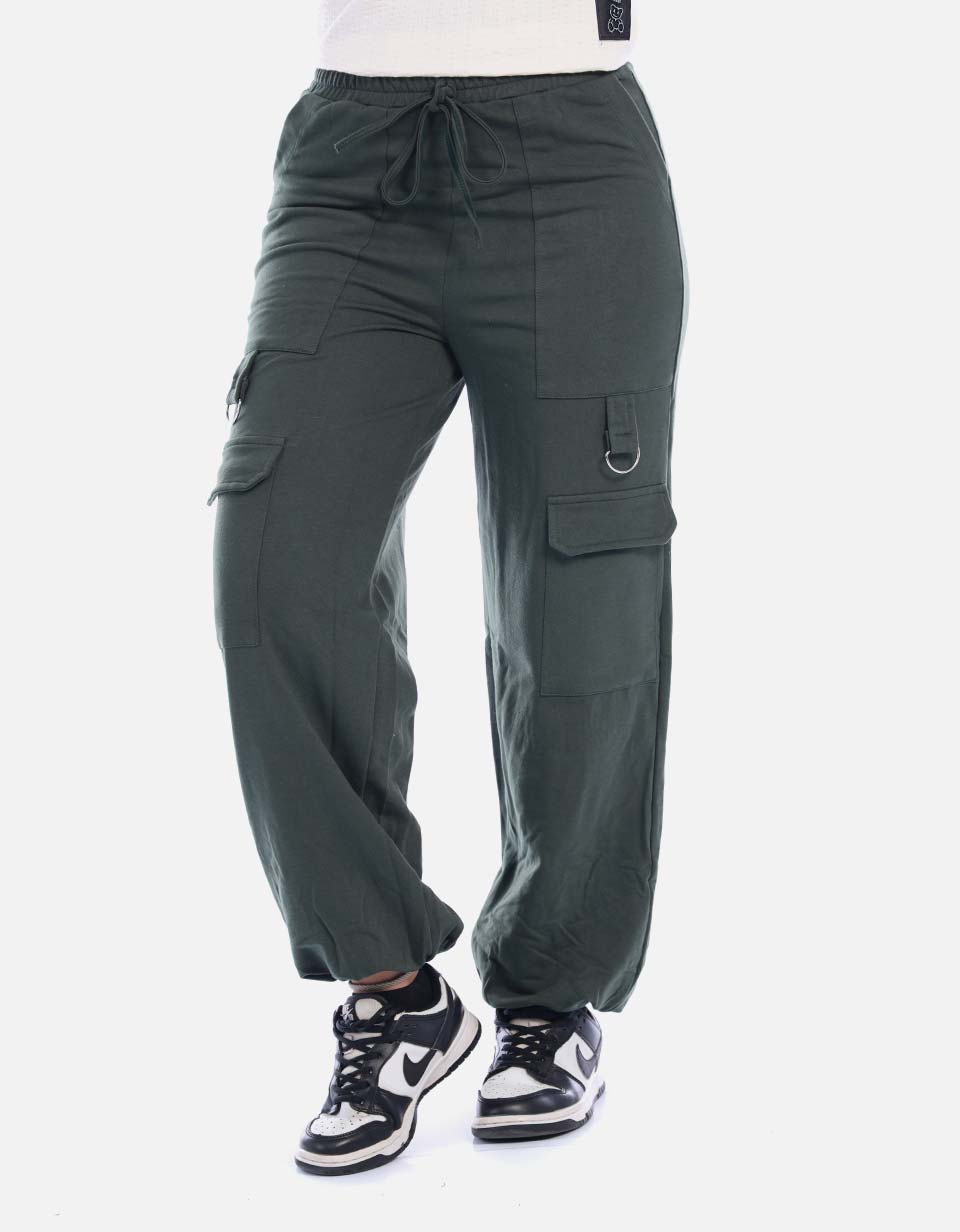 Jogger Cargo Mujer con Bolsillos