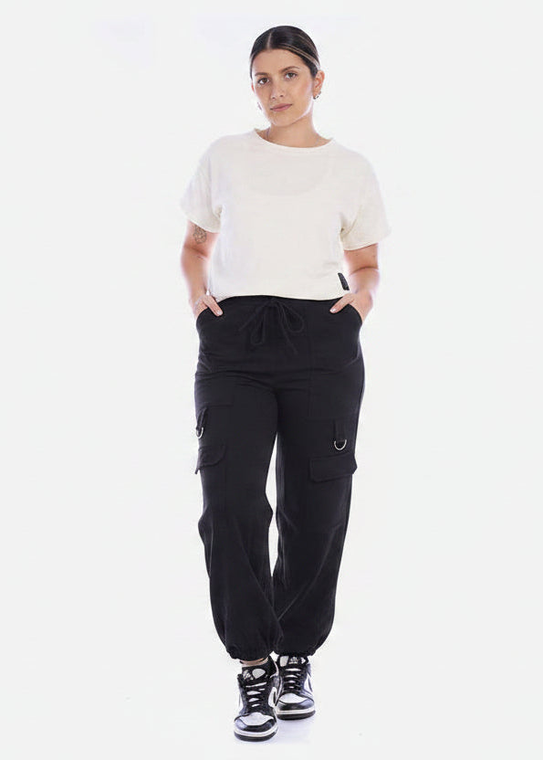 Jogger Cargo Mujer con Bolsillos
