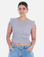 Blusa Crop Sin Mangas para Mujer