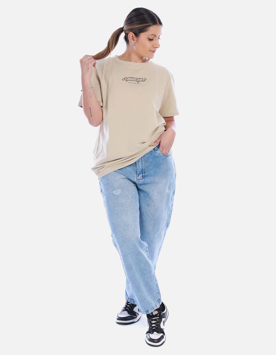 Camiseta Básica Mujer con Estampado