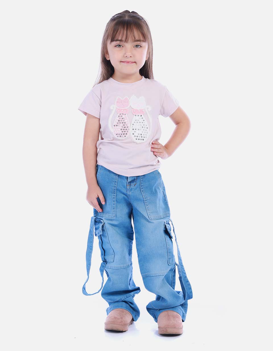 Blusa con Estampado Gráfico para Niña