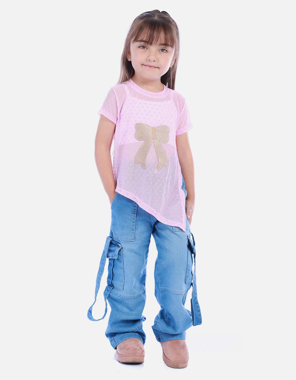 Blusa con Estampado Tierno para Niña